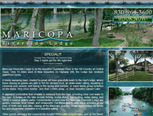 Tablet Screenshot of maricopariversidelodge.com